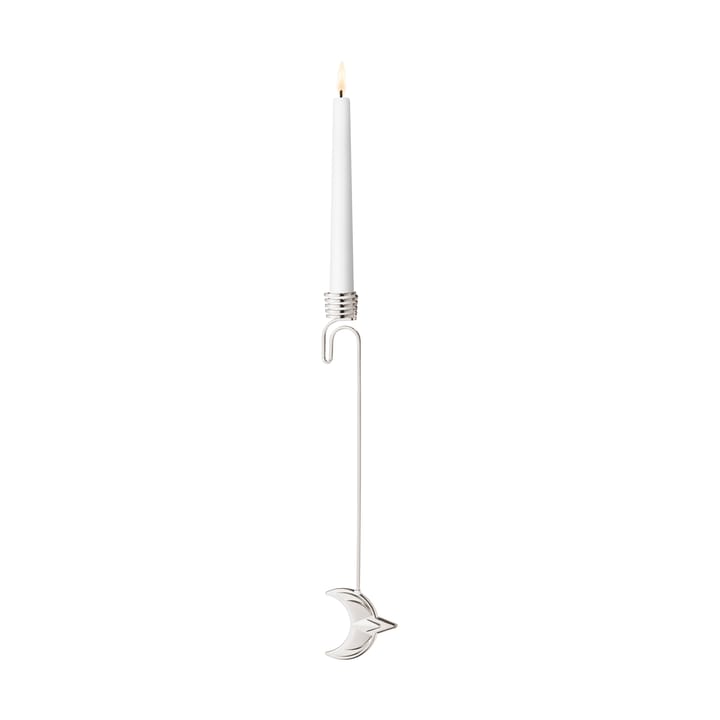 2024 candle holder moon, Palladium-plated Georg Jensen