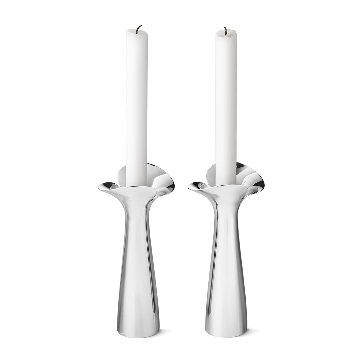 Georg Jensen Bloom Botanica candle sticks 2-pack stainless steel