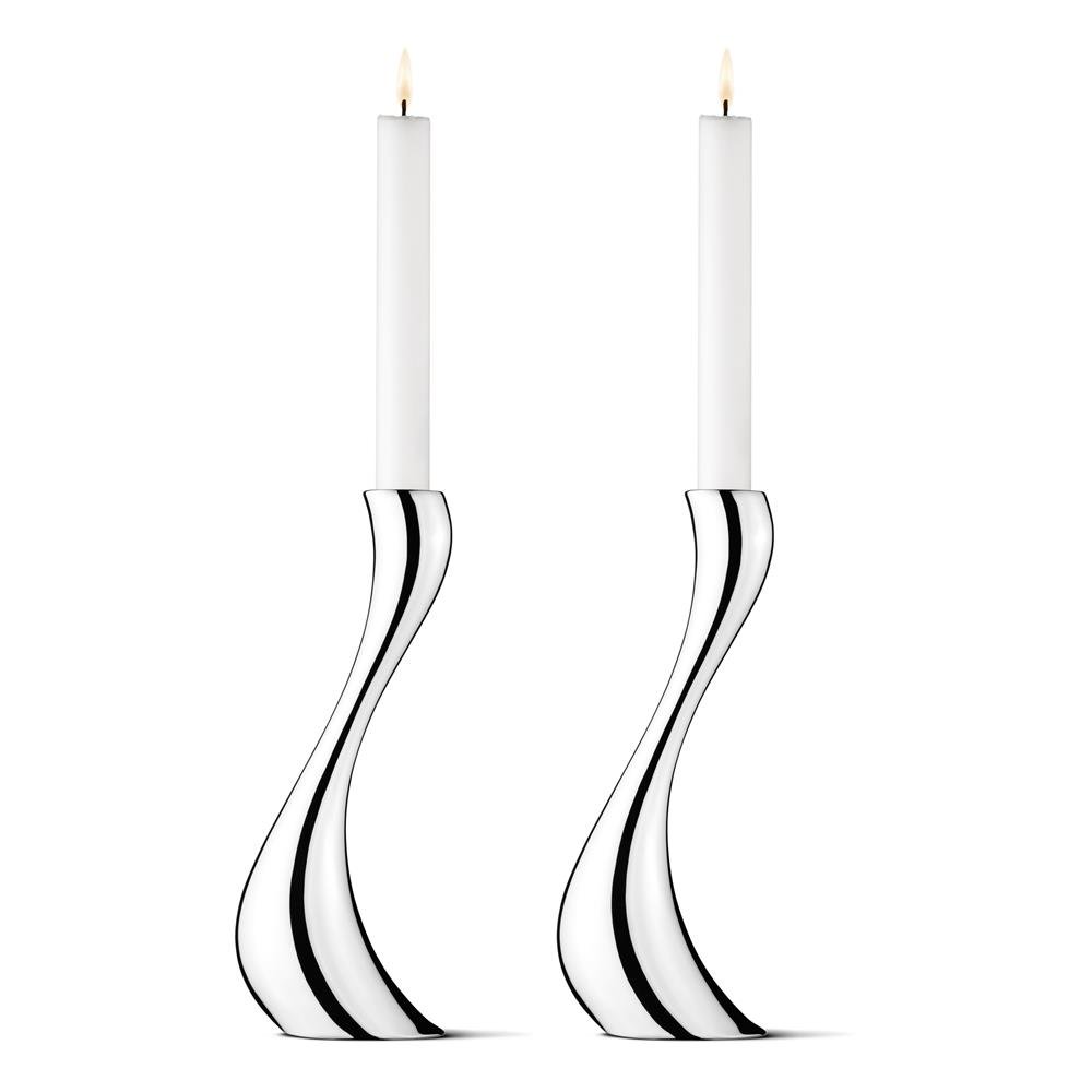 Georg Jensen Cobra candleholder 2-pack large, 24 cm