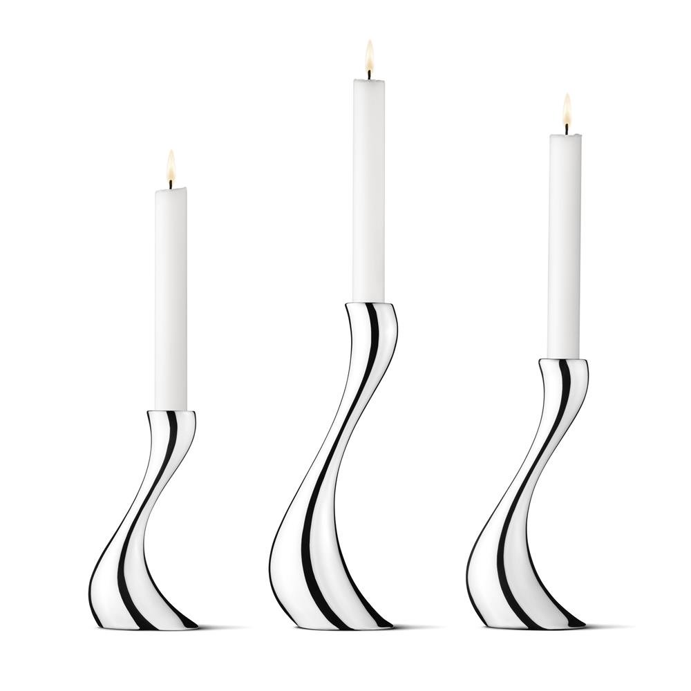 Georg Jensen Cobra candleholder 3-pack stainless steel