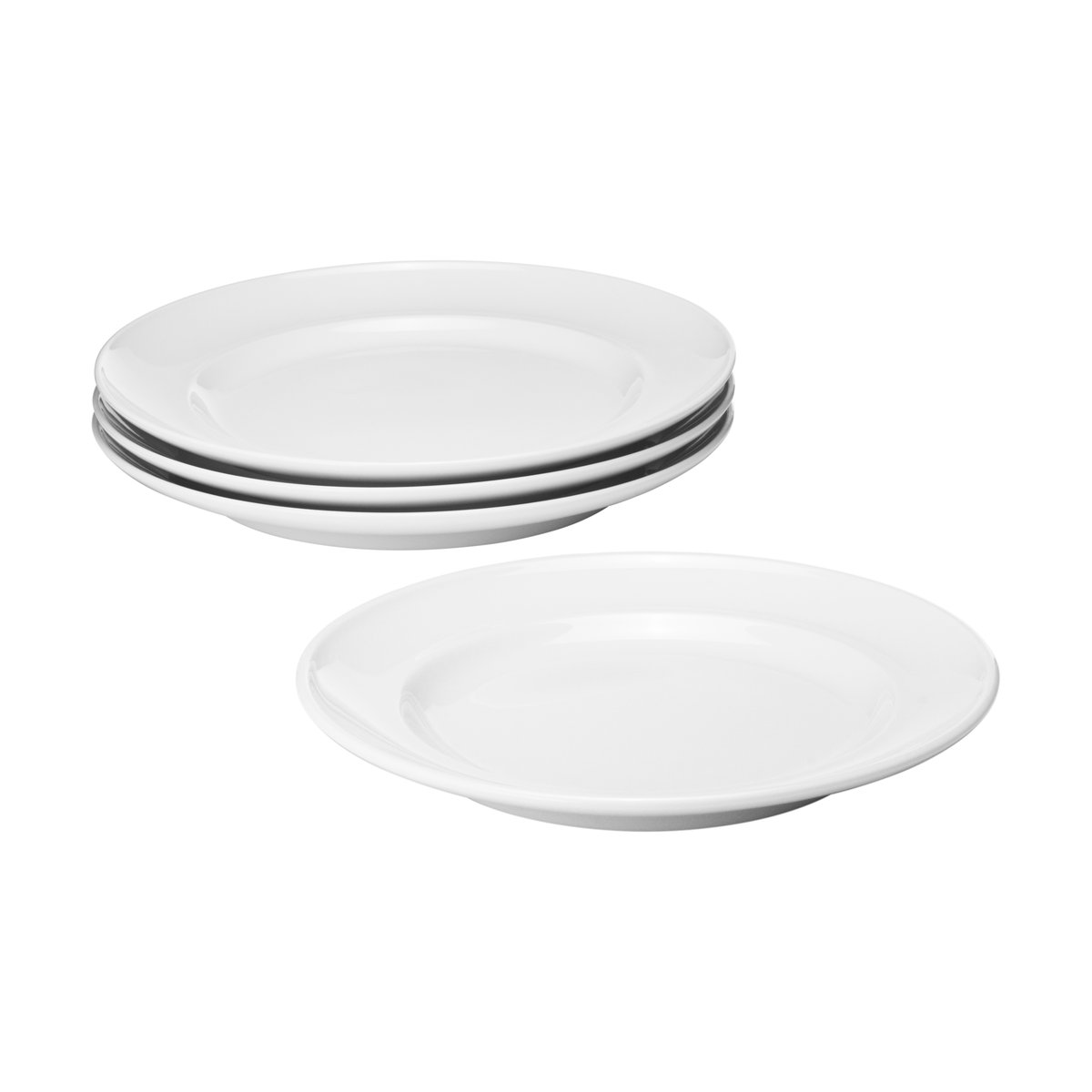 Georg Jensen Koppel side plate Ø16 cm 4-pack White