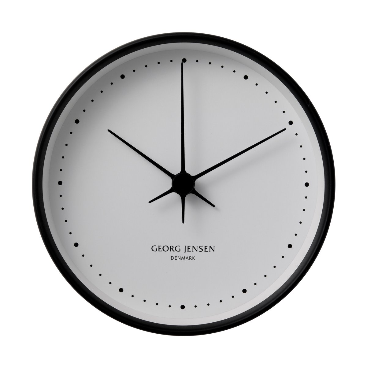 Georg Jensen Koppel wall clock black-white Ø 22 cm