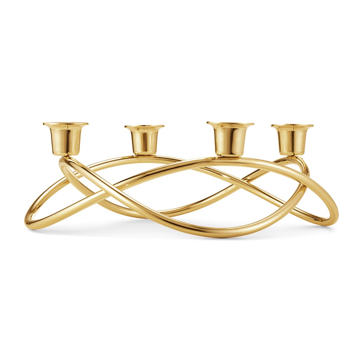 Georg Jensen Season candleholder Ø26 cm gold plated