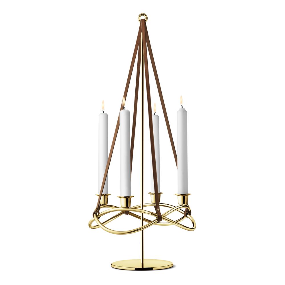 Georg Jensen Season extension stand for candleholder gold plated