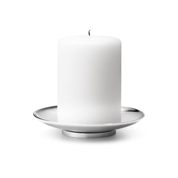 Tunes Pillar candle sticks Ø12.2 cm - stainless steel - Georg Jensen