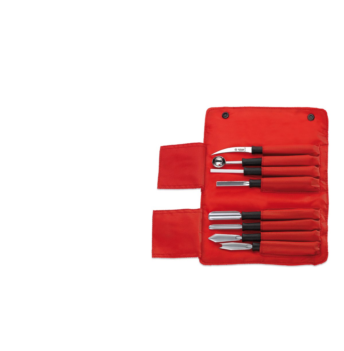 Giesser Giesser decoration set 8 pieces Red-black | Scandinavian Design | Knife sets | Red