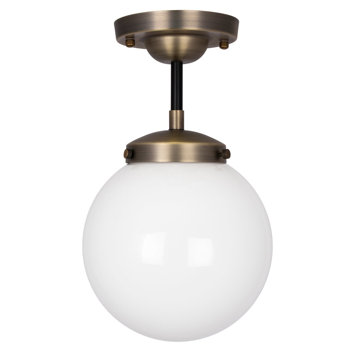 Globen Lighting Alley ceiling lamp IP44 Antique brass-white