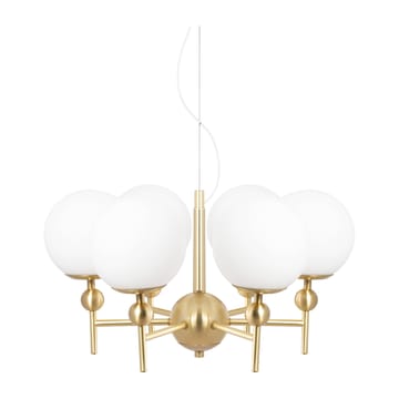 Astrid pendant lamp Ø50 cm - Brushed brass-white - Globen Lighting