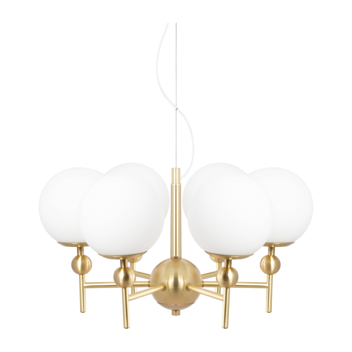 Globen Lighting Astrid pendant lamp Ø50 cm Brushed brass-white