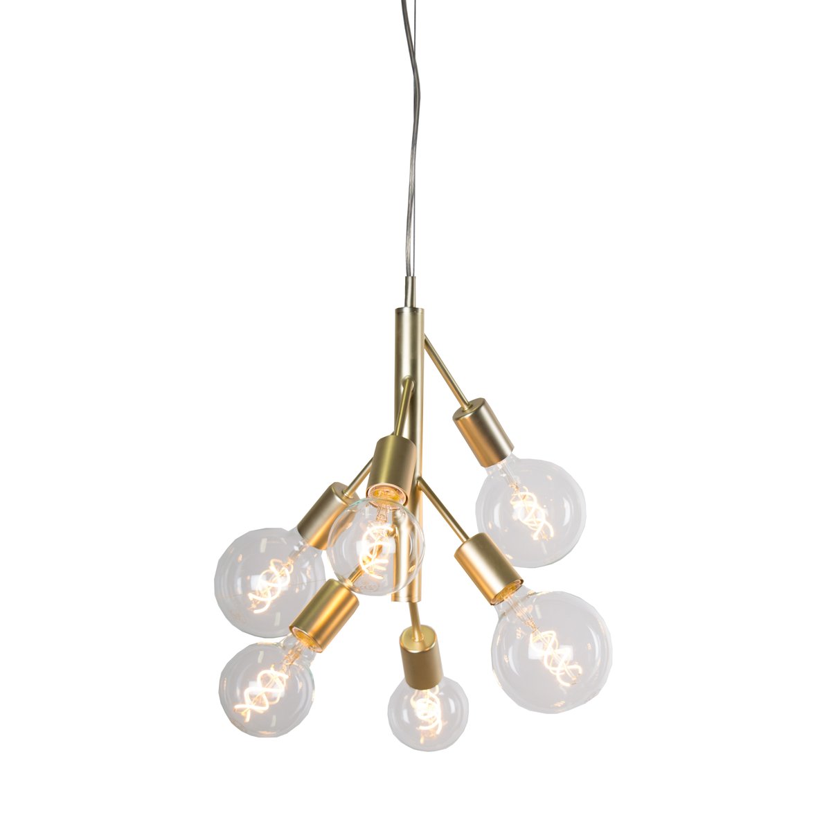 Globen Lighting Comet ceiling lamp brass