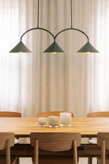 Curve pendant lamp 3 - Green - Globen Lighting