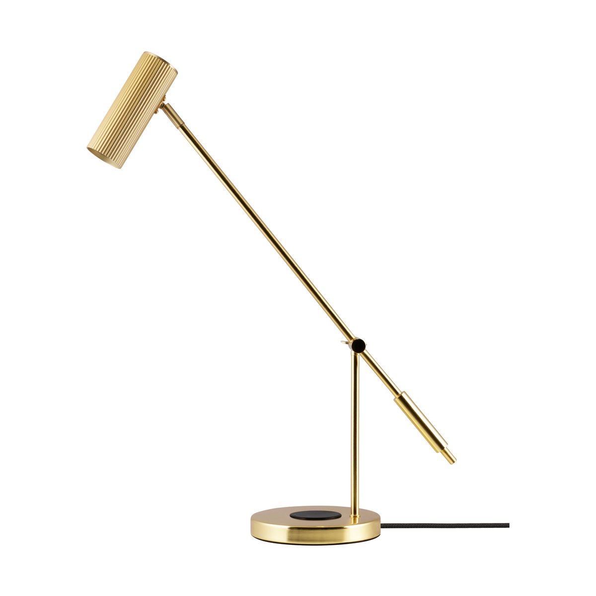 Globen Lighting Hubble Read table lamp with wireless charging Brushed brass