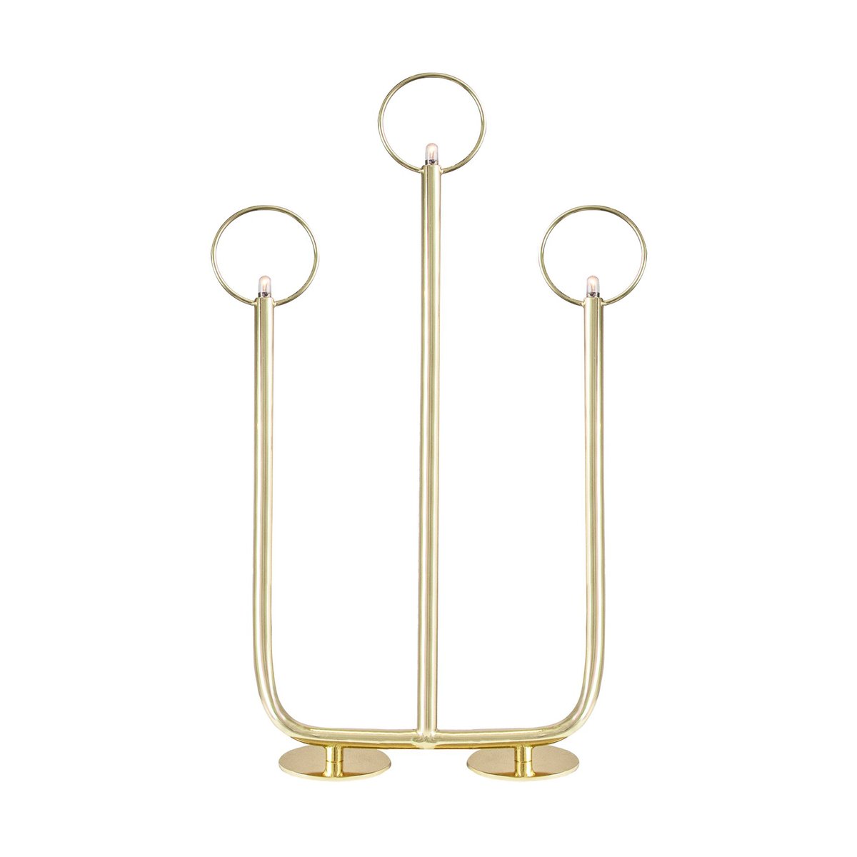 Globen Lighting Natale 3 Advent candle holder Brass