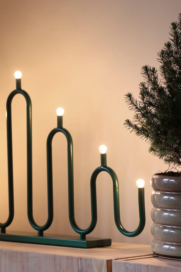 Noel 7 advent candle - Green - Globen Lighting