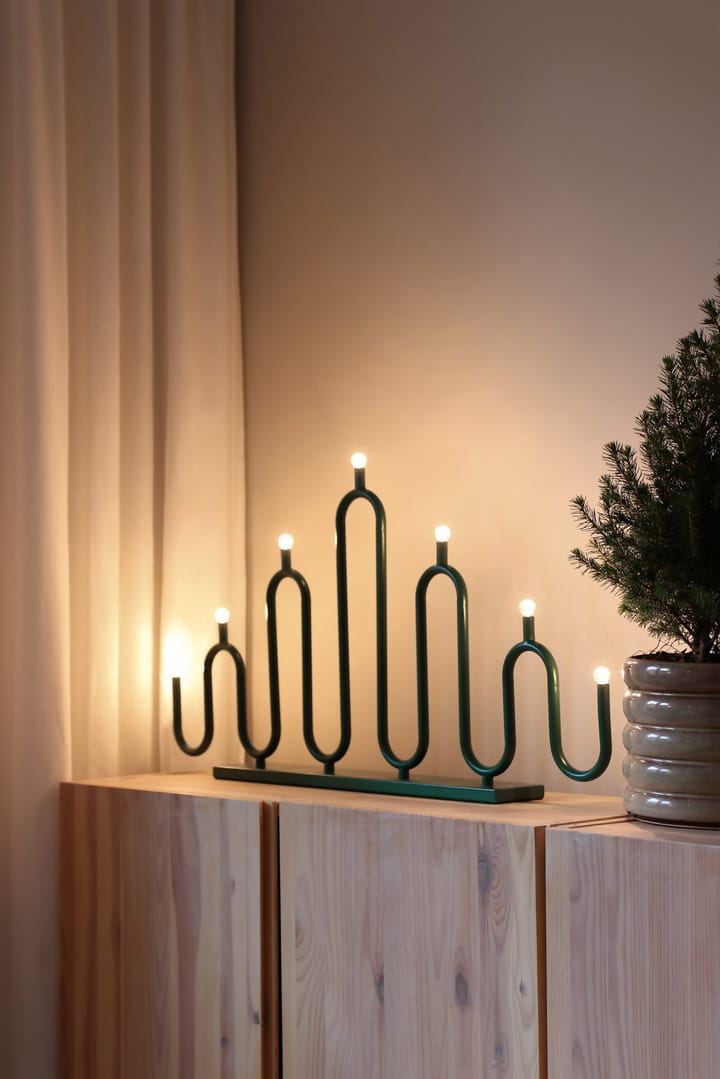 Noel 7 advent candle - Green - Globen Lighting