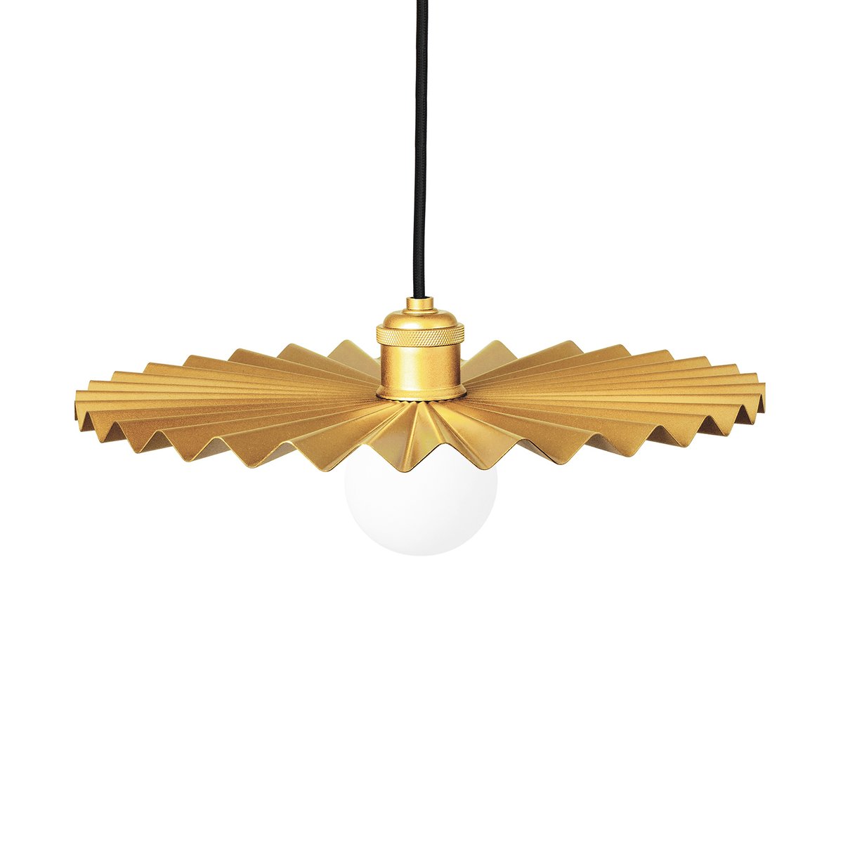 Globen Lighting Omega pendant lamp 50 cm brushed brass