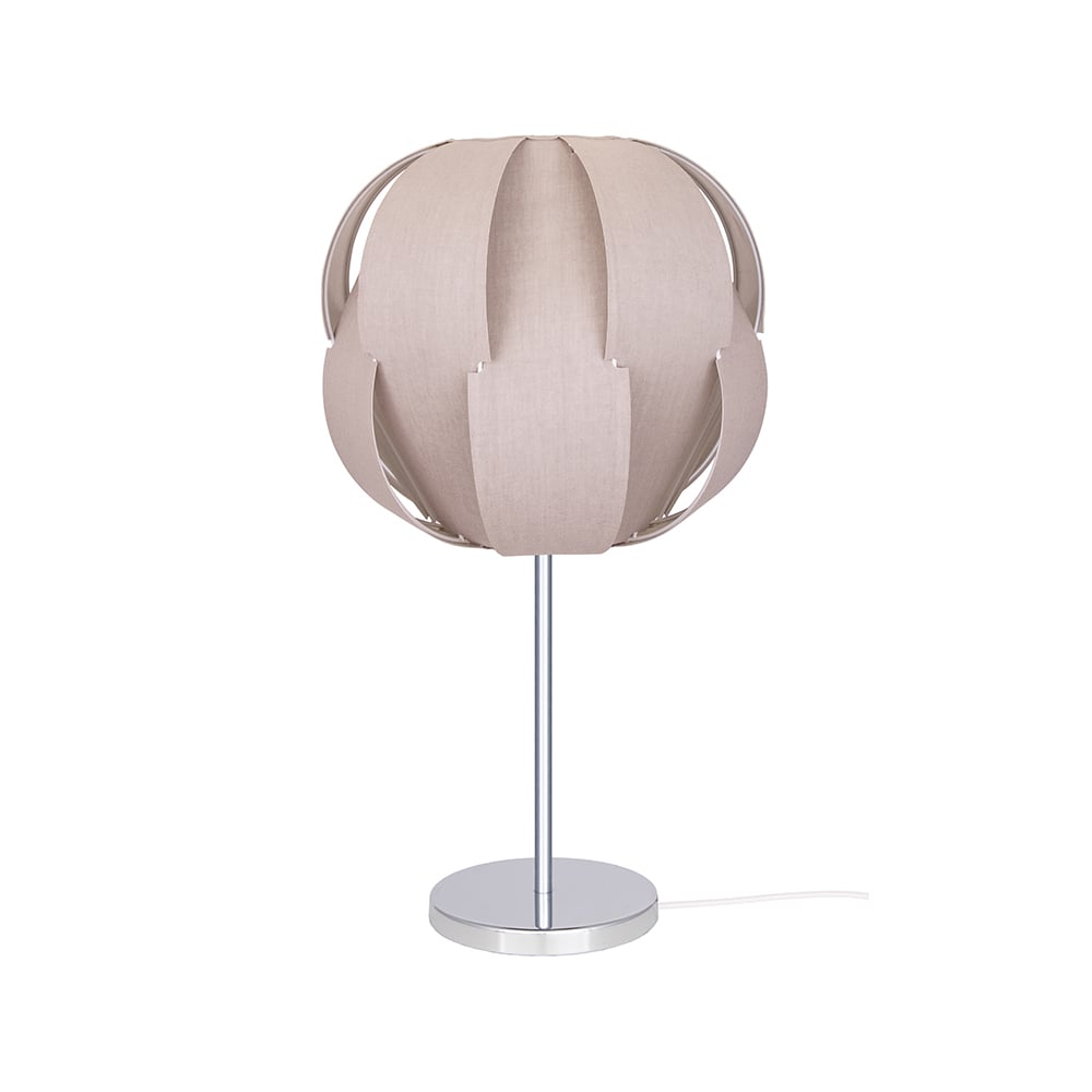 Globen Lighting Pavot 25 table lamp Beige, chrome stand