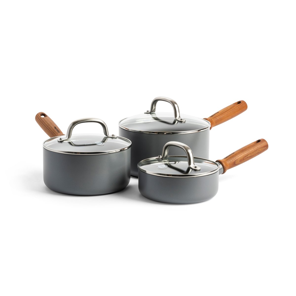 GreenPan Mayflower Pro saucepan set + lid 6 parts