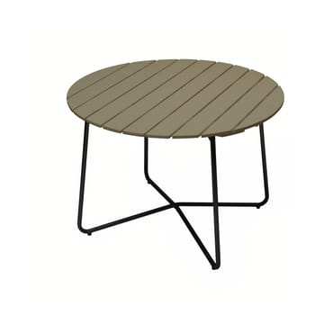 9A dining table - Light green oak-black, Ø100 cm - Grythyttan Stålmöbler