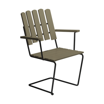 A2 armchair - Light green oak-black base - Grythyttan Stålmöbler