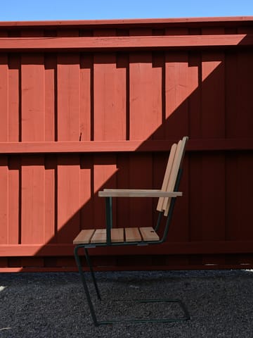 A2 armchair - Oiled pine-green base - Grythyttan Stålmöbler