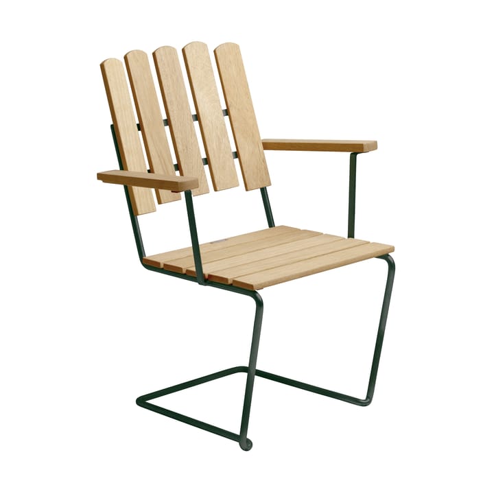 A2 armchair - Oiled pine-green - Grythyttan Stålmöbler