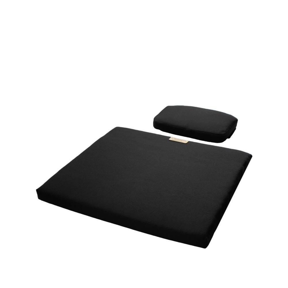 Grythyttan Stålmöbler A3 cushion set neck/seat cushion Black