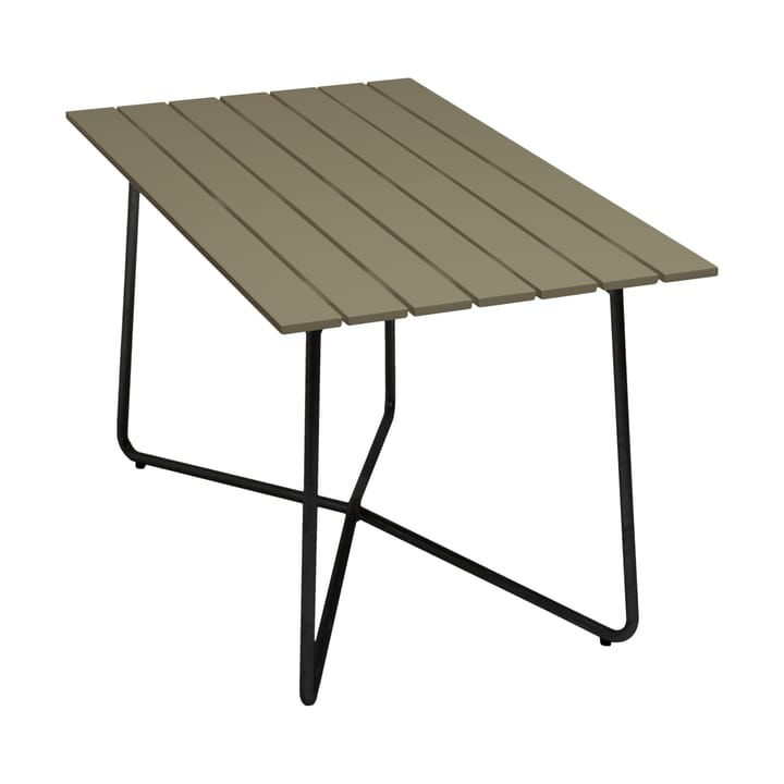 B25A table, Light green oak-black Grythyttan Stålmöbler