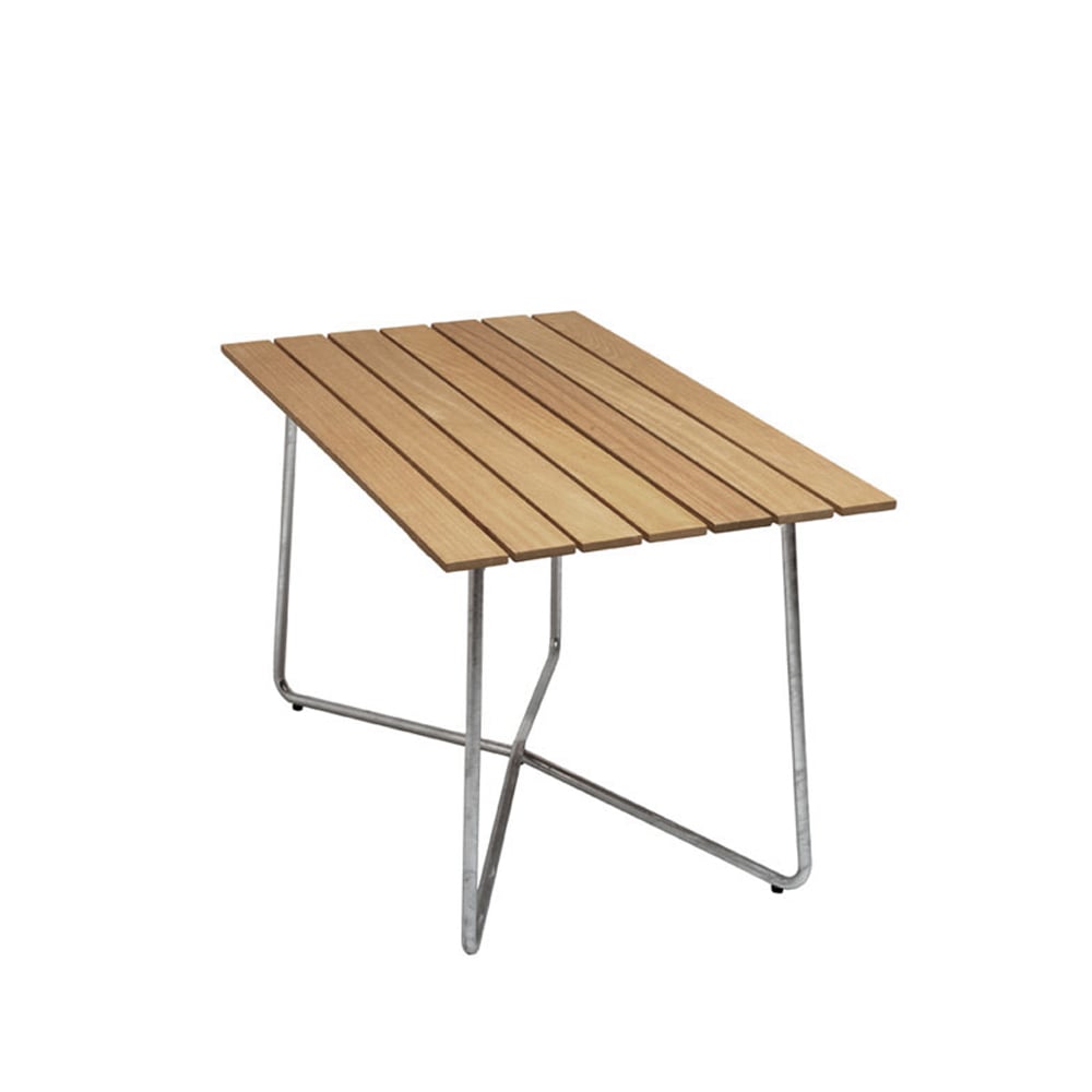 Grythyttan Stålmöbler B25A table Oak oil-hot-dip galvanized stand