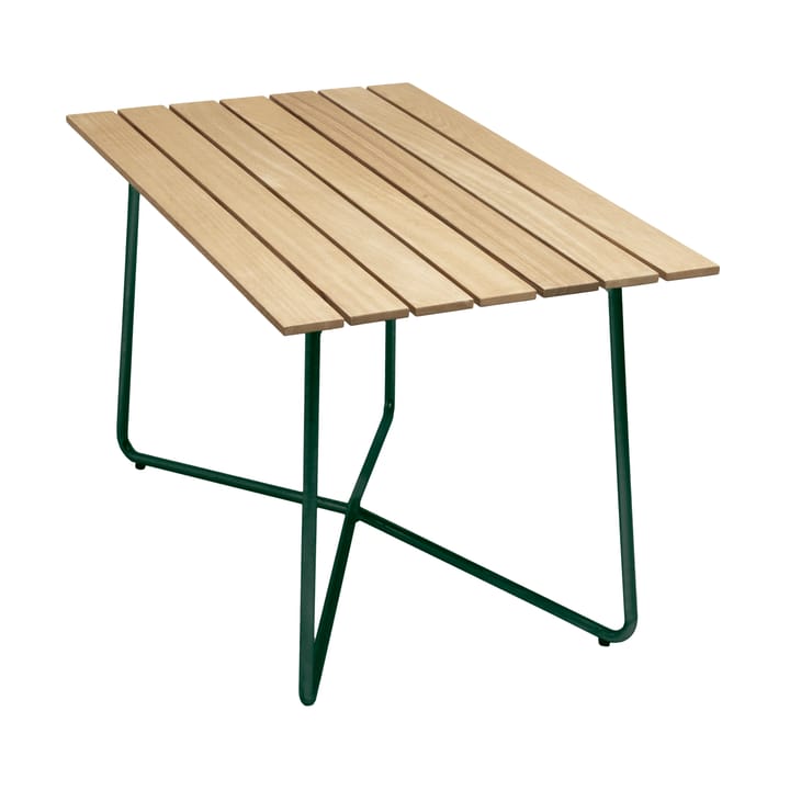 B25A table - Oiled pine-green base - Grythyttan Stålmöbler