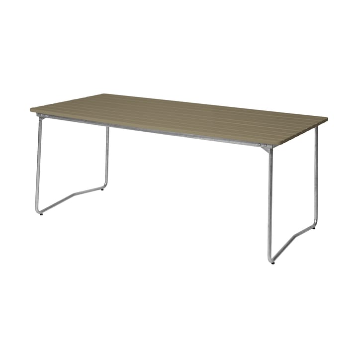 B31 170 dining table - Light green oak-hot galvanized base - Grythyttan Stålmöbler