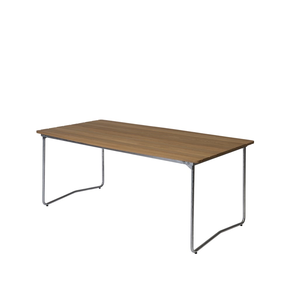 Grythyttan Stålmöbler B31 170 dining table Oak oil-hot-dip galvanized stand