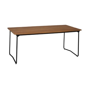 B31 170 dining table - Untreated teak-black base - Grythyttan Stålmöbler