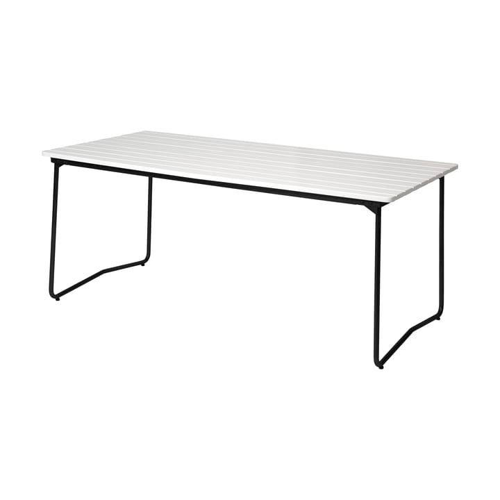 B31 170 dining table - White lacquered oak-black base - Grythyttan Stålmöbler