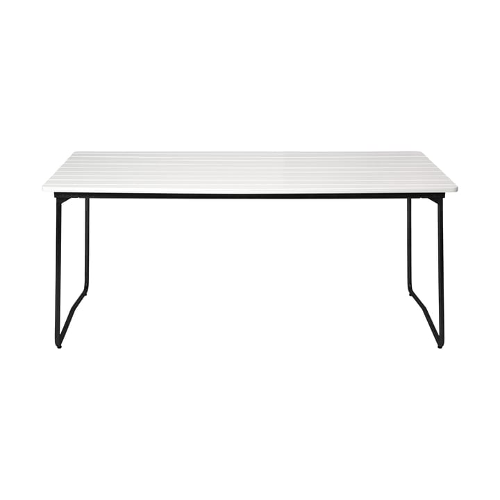 B31 170 dining table, White lacquered oak-black Grythyttan Stålmöbler