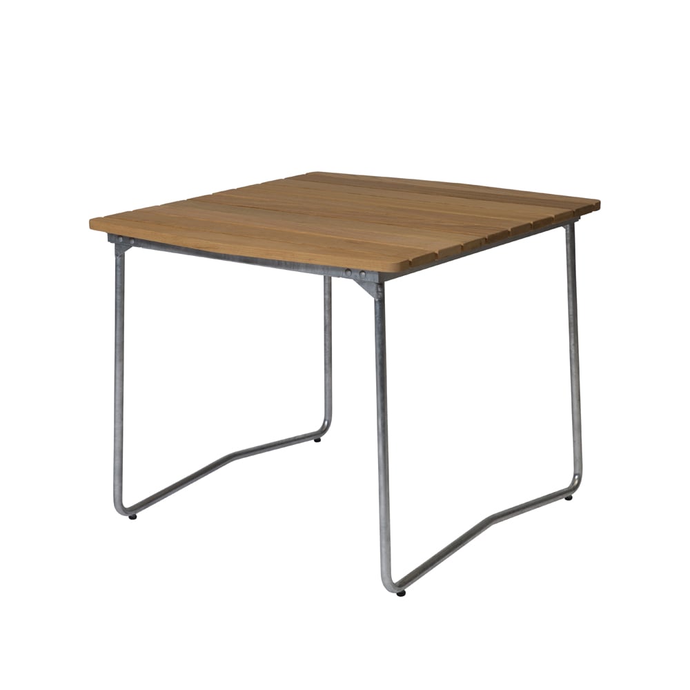 Grythyttan Stålmöbler B31 84 dining table Oak oil-hot-dip galvanized stand