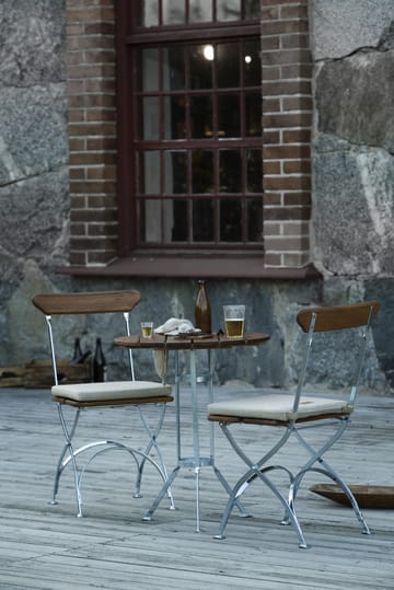 Bryggeri chair - Teak-hot-dip galvanized stand - Grythyttan Stålmöbler