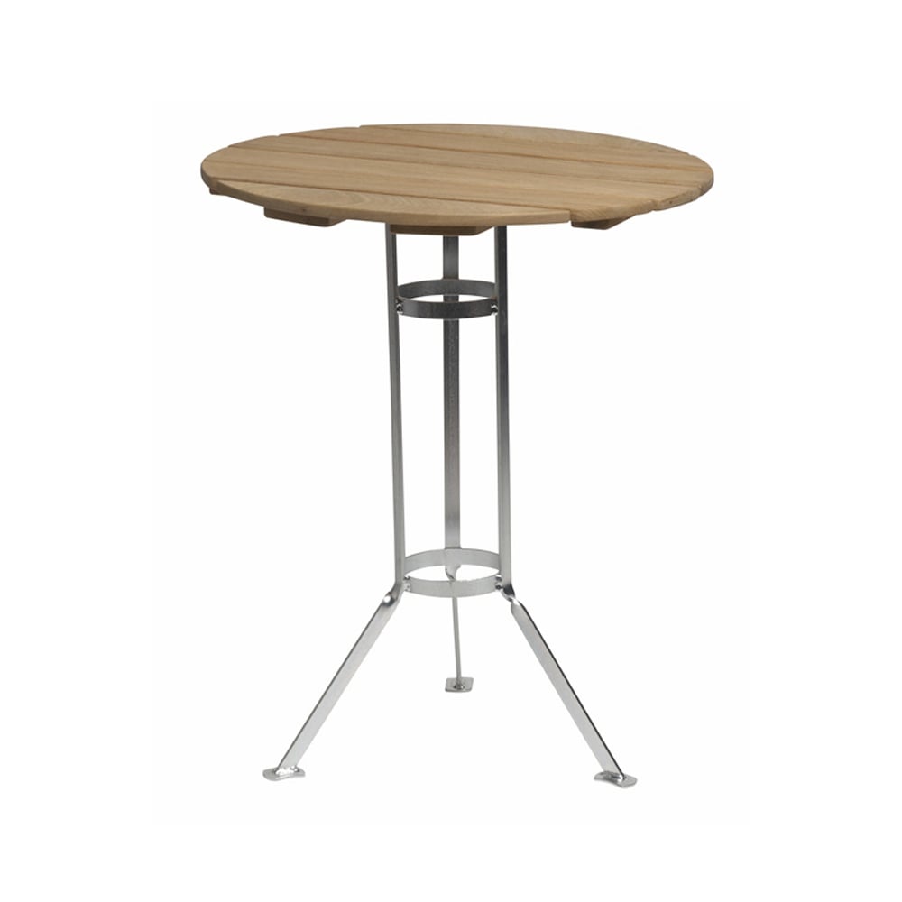 Grythyttan Stålmöbler Bryggeri tripod table Oak oil-hot-dip galvanized stand