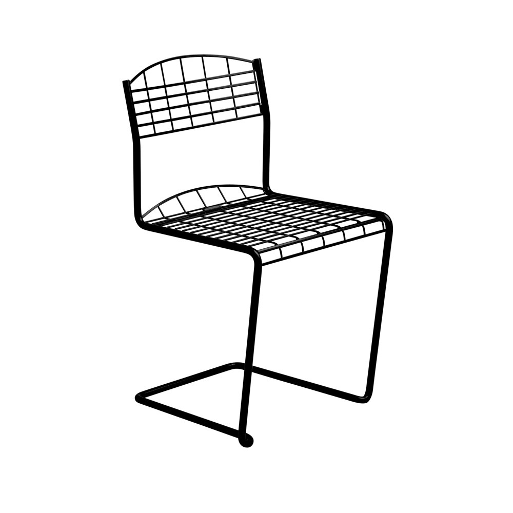 Grythyttan Stålmöbler High Tech chair Black