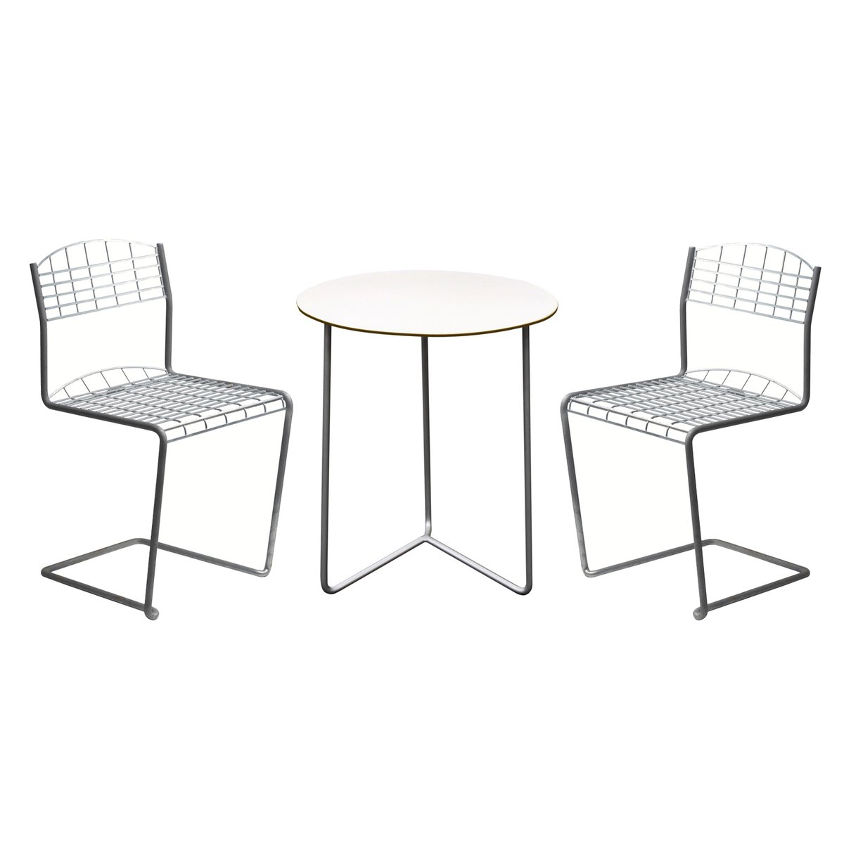 Grythyttan Stålmöbler High Tech dining set - Ø60 cm