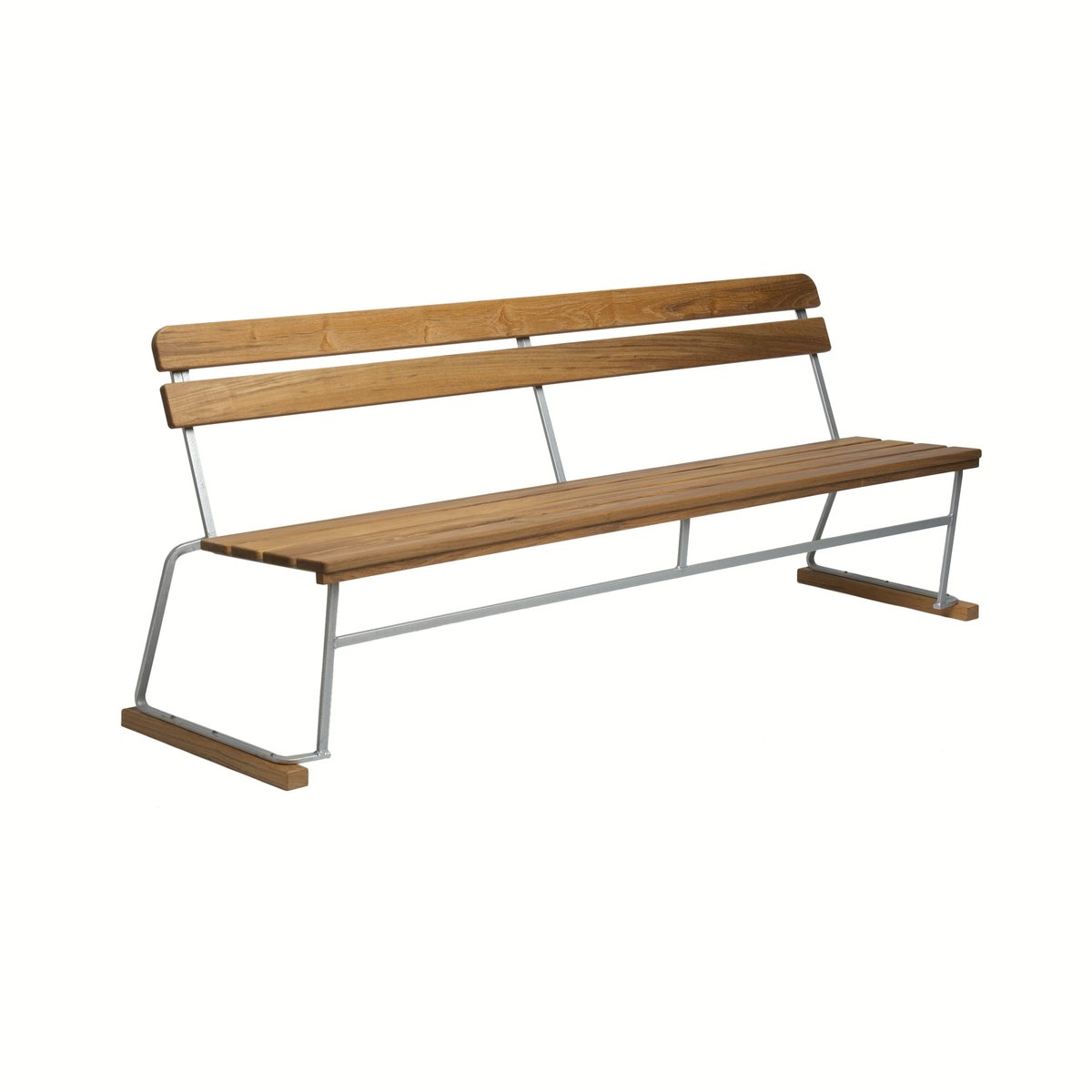 Grythyttan Stålmöbler Soffa 5 sofa Teak-hot-dip galvanized stand