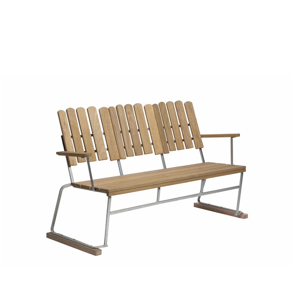 Grythyttan Stålmöbler Soffa 6 sofa Oak oil-hot-dip galvanized stand