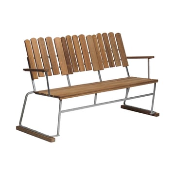 Soffa 6 sofa - Teak-hot-dip galvanized stand - Grythyttan Stålmöbler