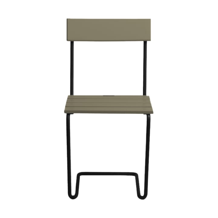 Stol 1 chair, Light green oak-black base Grythyttan Stålmöbler