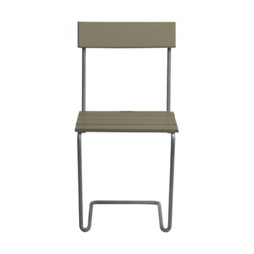 Stol 1 chair - Light green oak-hot galvanized base - Grythyttan Stålmöbler