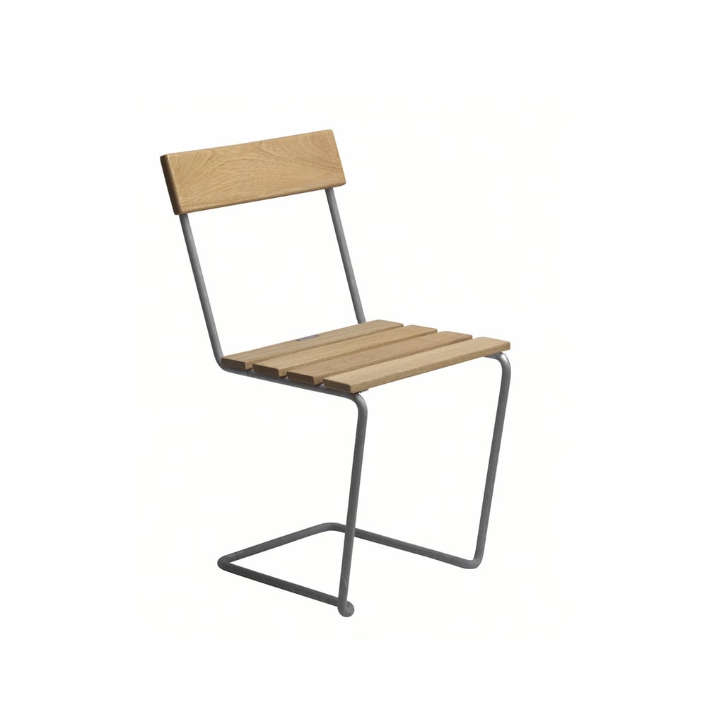 Grythyttan Stålmöbler Stol 1 chair Oak oil-hot-dip galvanized stand