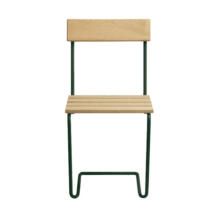 Stol 1 chair, Oiled pine-green base Grythyttan Stålmöbler