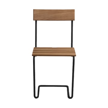 Stol 1 chair - Untreated teak-black base - Grythyttan Stålmöbler