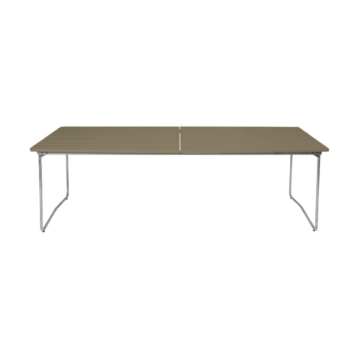 Table B31 dining table 230 cm - Light green oak-hot galvanized base - Grythyttan Stålmöbler