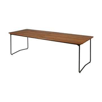 Table B31 dining table 230 cm - Untreated teak-black base - Grythyttan Stålmöbler